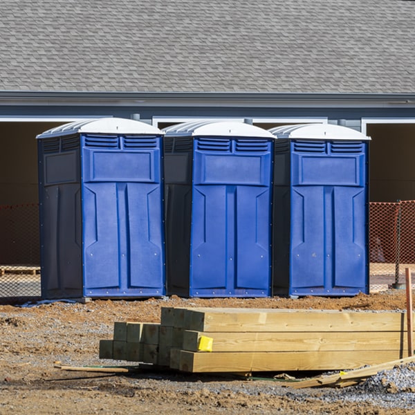 how can i report damages or issues with the portable toilets during my rental period in Carmel New York